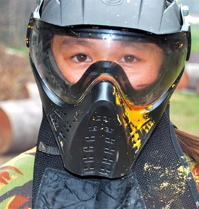 Junior players in low-impact paintball kit