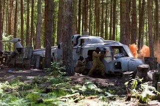 Downed helicopter crash site on The Wreckage battlefield
